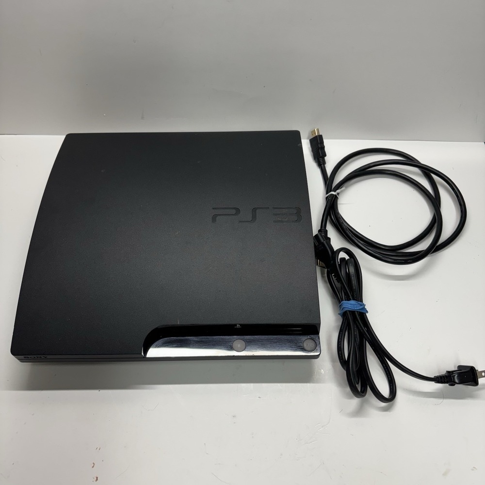 Sony PlayStation PS3 Slim CECH-3001A 160GB Console with Cord Tested Working